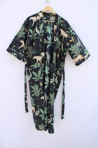 Cotton Robe No 1 - Green