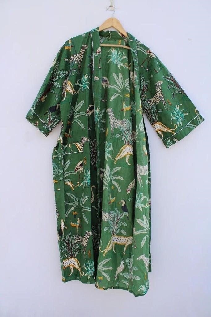 Cotton Robe No 26 Green