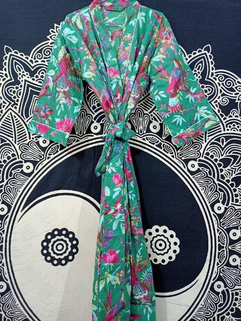 Cotton Robe No 30 Green