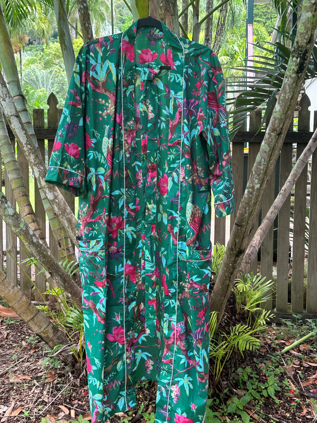 Cotton Robe No 30 Green