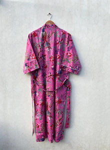 Cotton Robe No 5 Pink