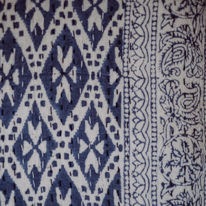 Blue Diamond bedspread close-up