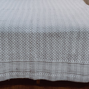 Grey Sand Bedspread / Coverlet close-up