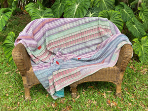Vintage Throw Blanket No12- Front