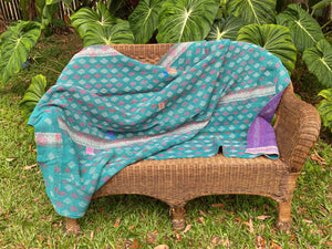 Vintage Throw Blanket No3 - Front