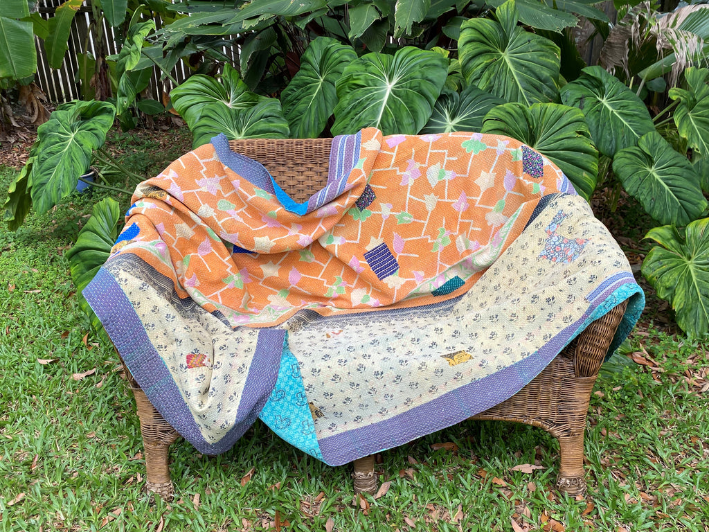 Vintage Throw Blanket No14 - Front