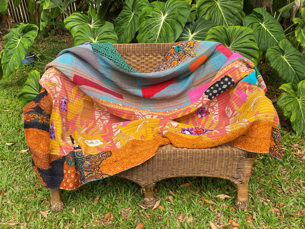 Vintage Throw Blanket No16 - Front