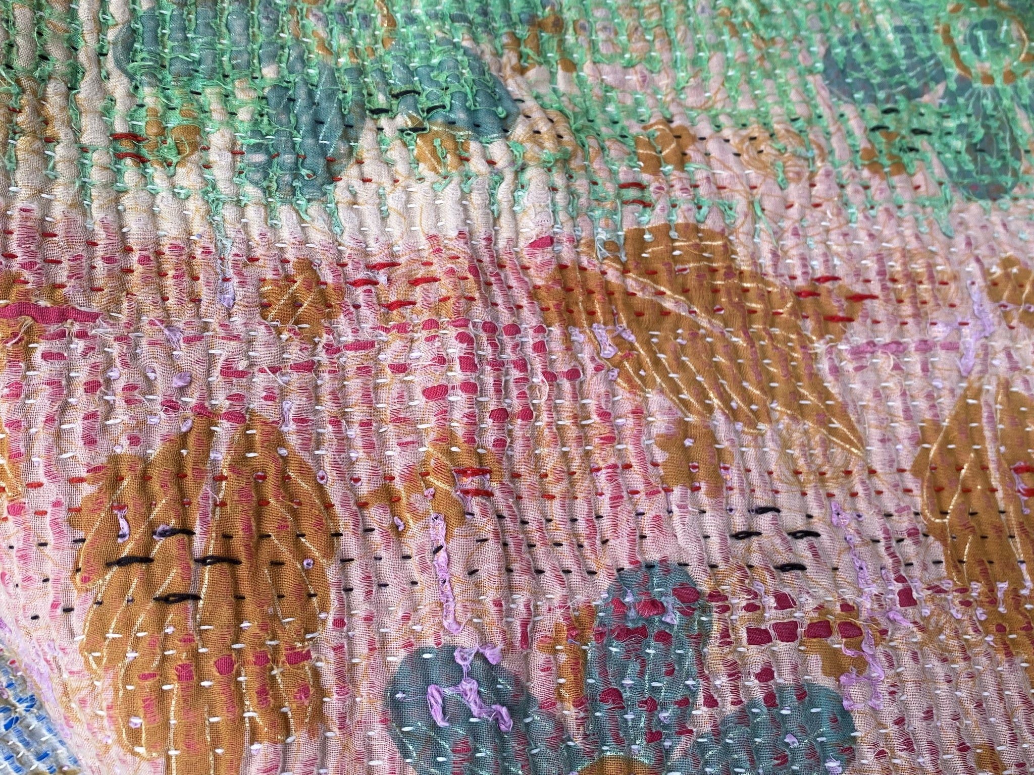 Vintage Throw Blanket No2 - Close-up