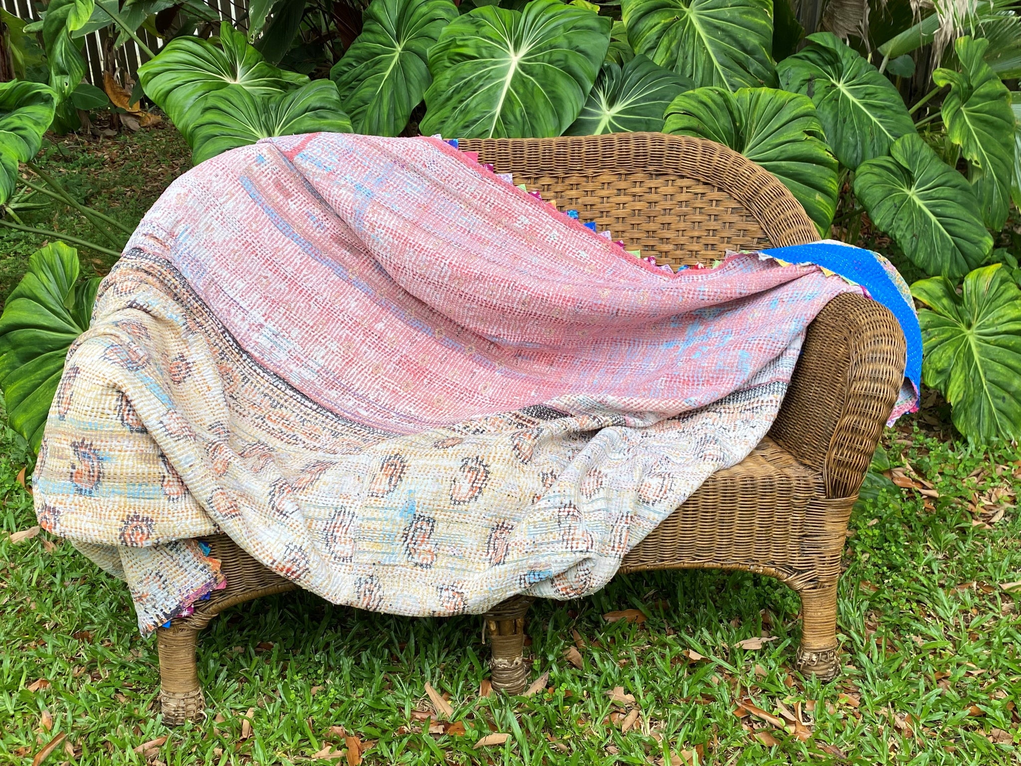Vintage Throw Blanket No2 - Reverse