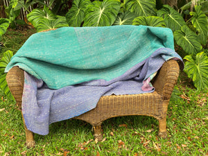 Vintage Throw Blanket No3 - Reverse