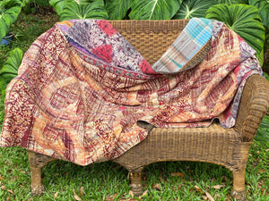 Vintage Throw Blanket No5 - Reverse