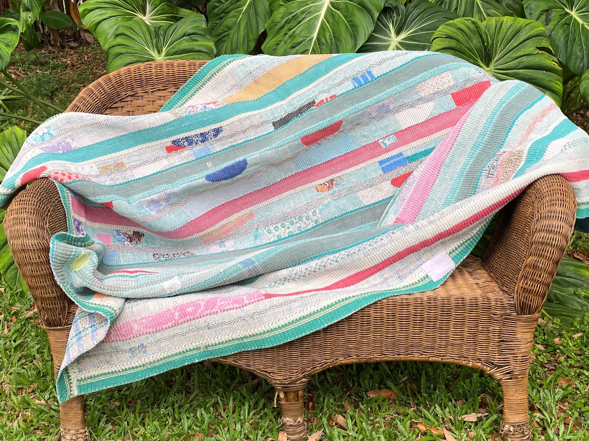 Vintage Throw Blanket No7- Front
