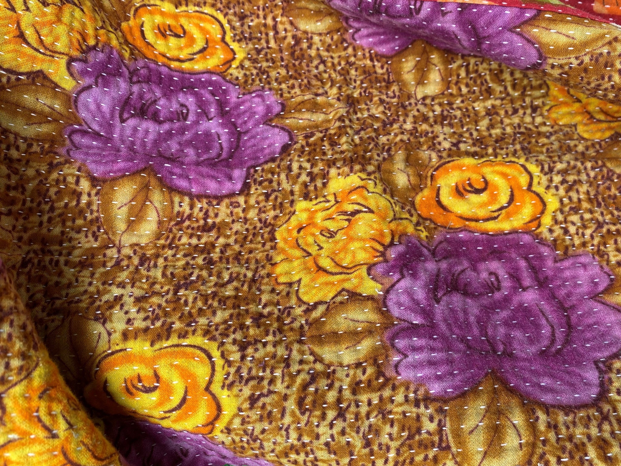 Vintage Throw Blanket No8 - close-up