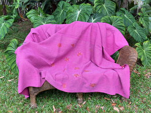 Vintage Throw Blanket No8 - Reverse