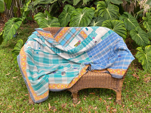Vintage Throw Blanket No9 - Front