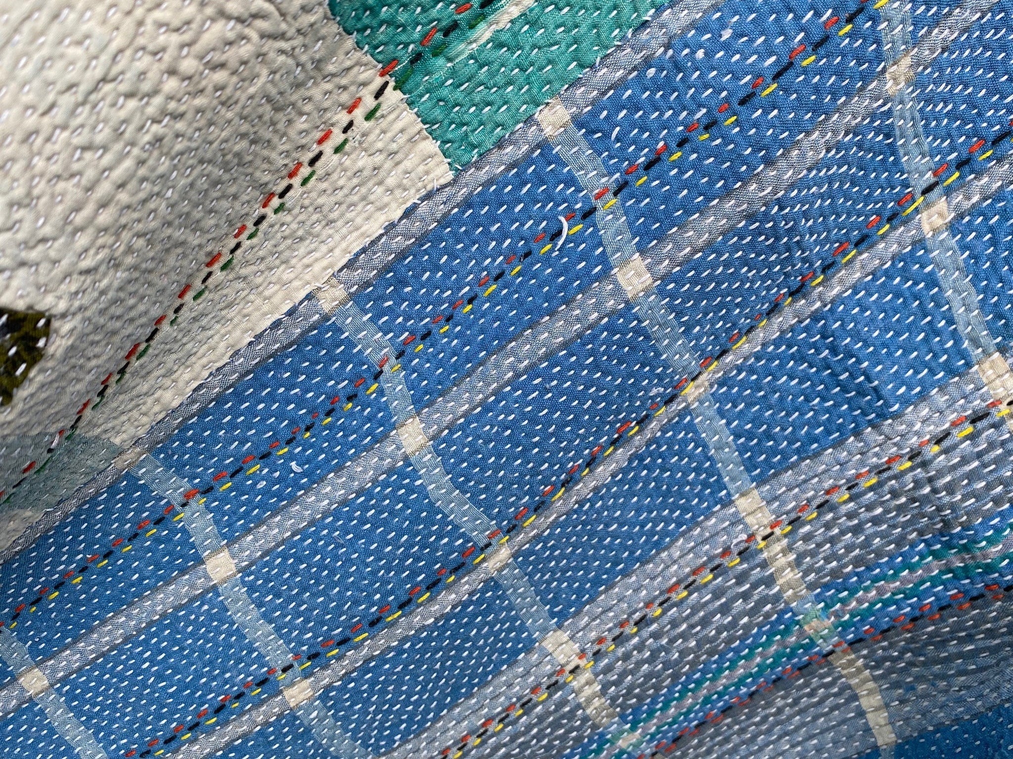 Vintage Throw Blanket No9 -close-up