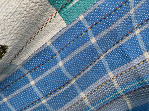 Vintage Throw Blanket No9 -close-up